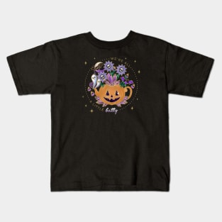 Halloween Crystal We Are All a Little Halloween Quote Kids T-Shirt